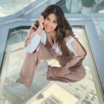 Srishty Rode Instagram – On top of the world! Literally 😝
.
Outfit @pankhclothing 
.
.
#dubai #dubailife #mydubai #addressskyview Address Sky View