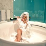 Srishty Rode Instagram – Indulging in a little ‘me time’ with bubbles and bubbly 🥂🛁