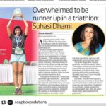 Suhasi Dhami Instagram - It has been something i have thoroughly enjoyed. Sharing a bit of what has kept me busy. #suhasidhami #suhasi #trialthon #suhasidhamifans #fitness #stayfit #stayfitdontquit