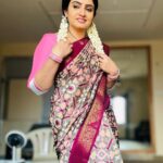 Sujitha Instagram - I loved it I draped it 😍 Sarees always my favourite style ❤️ #sujitha #love #instagood #style #evening #photos #post #time #love #actress #life #makeover #