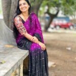Sujitha Instagram - Nothing changes if nothing changes 🙌🏻 Beautiful saree and matching combo blouse Designed @karthika_designer_studio #2023 #change #evening #tollywood #actress #fresh #start #online #likes #share #insta #instamood #photo #day #january #special #work #actress #click #trending #trend