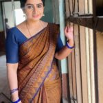 Sujitha Instagram - Dhanam ready ☺️ Traditional cotton saree @thogaiisilks #post #saree #love #photo #share #likes #online #new