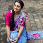 Sujitha Instagram - Being natural 🥰 As dhanam Colourful saree @lakshanastudios #oldies #photoshoot #post #instatime #photooftheday #photography #suji #lovelife #live #friendship #actress
