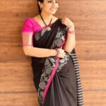 Sujitha Instagram - Start again with positive smile 😊 Good morning Love this saree ❤️ Shop @madrassarees