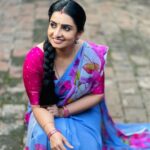 Sujitha Instagram - Being natural 🥰 As dhanam Colourful saree @lakshanastudios #oldies #photoshoot #post #instatime #photooftheday #photography #suji #lovelife #live #friendship #actress