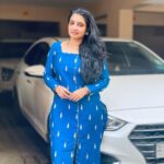 Sujitha Instagram - Good morning everyone 😊 Start the day right with a smile 😃 Outfit designed and stitched @ajanthasboutique