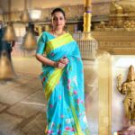Sujitha Instagram - Near by temple 😊🙏 Trending new collection saree @sj_trends_and_fashion__ #meditation #pleasant #morning