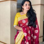 Sujitha Instagram – Have a wonderful day 🤗
Saree of my choice , unique collections @ratnamsilkmandir09