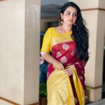 Sujitha Instagram – Have a wonderful day 🤗
Saree of my choice , unique collections @ratnamsilkmandir09