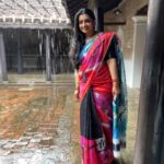 Sujitha Instagram - All because am happy 😊 #happiness #win #life Beautiful half and half saree @fameblueboutique