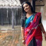 Sujitha Instagram - All because am happy 😊 #happiness #win #life Beautiful half and half saree @fameblueboutique