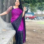 Sujitha Instagram - Nothing changes if nothing changes 🙌🏻 Beautiful saree and matching combo blouse Designed @karthika_designer_studio #2023 #change #evening #tollywood #actress #fresh #start #online #likes #share #insta #instamood #photo #day #january #special #work #actress #click #trending #trend