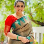 Sujitha Instagram - Thanks for all the wishes 🙏❤️ #Beautiful day with beautiful saree @nr._saree_creations_20