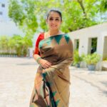 Sujitha Instagram - Thanks for all the wishes 🙏❤️ #Beautiful day with beautiful saree @nr._saree_creations_20