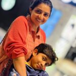 Sujitha Instagram - You’re that part of me I’ll always need 🧡 @dhanwindan Smile please ☺️🥰 #instamood #instagood #post #morning #photography #motherlove #son