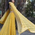 Sukirti Kandpal Instagram - 🌸🌸🌸🌸🌸 Styled by: @ashnaamakhijani Outfit: @elaan_rahul Jewellery: @rubansaccessories Managed by: @triptigoy