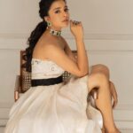 Sumbul Touqeer Khan Instagram - "You are made of magical things." . . . Inframe- @sumbul_touqeer Stylist - @purvabansal5 Assisted by- @shru_0218_ Photographer - @ilmanaazphotography1 Makeup - @makeoverbysejalthakkar Hair - @trevenihairstylist Jewellery-@maxplus_jewels Outfit - @ranbirmukherjeeofficial Location - @fzyfuzionstudio Managed by- @mfluxuniverse @purvabansal5 . #sumbultouqeer #sumbultouqeerkhan #sumbul #sumbuliqbalkhan #sumbulsquad #sumbulians #sumbultouqeeredits #sumbultouqeerfans #bb16 #colors #sumbuliqbalkhan #sumbularmy