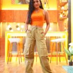 Sumbul Touqeer Khan Instagram - Sunshine mixed with a little hurricane 🧡 #entertainmentkiraat Film City