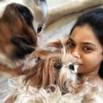 Sumona Chakravarti Instagram – Soaking in furry love thanks to #selfquarantine 🐶💟
.
And Dogs do not contract Covid-19. 
STOP abandoning them. 
#petsofinstagram #petowner #furryfriends #dogparent #socialdistancing #stayathome 
@my_bmc @mybmchealthdept @tedthestoner @amtmindia @petaindia
