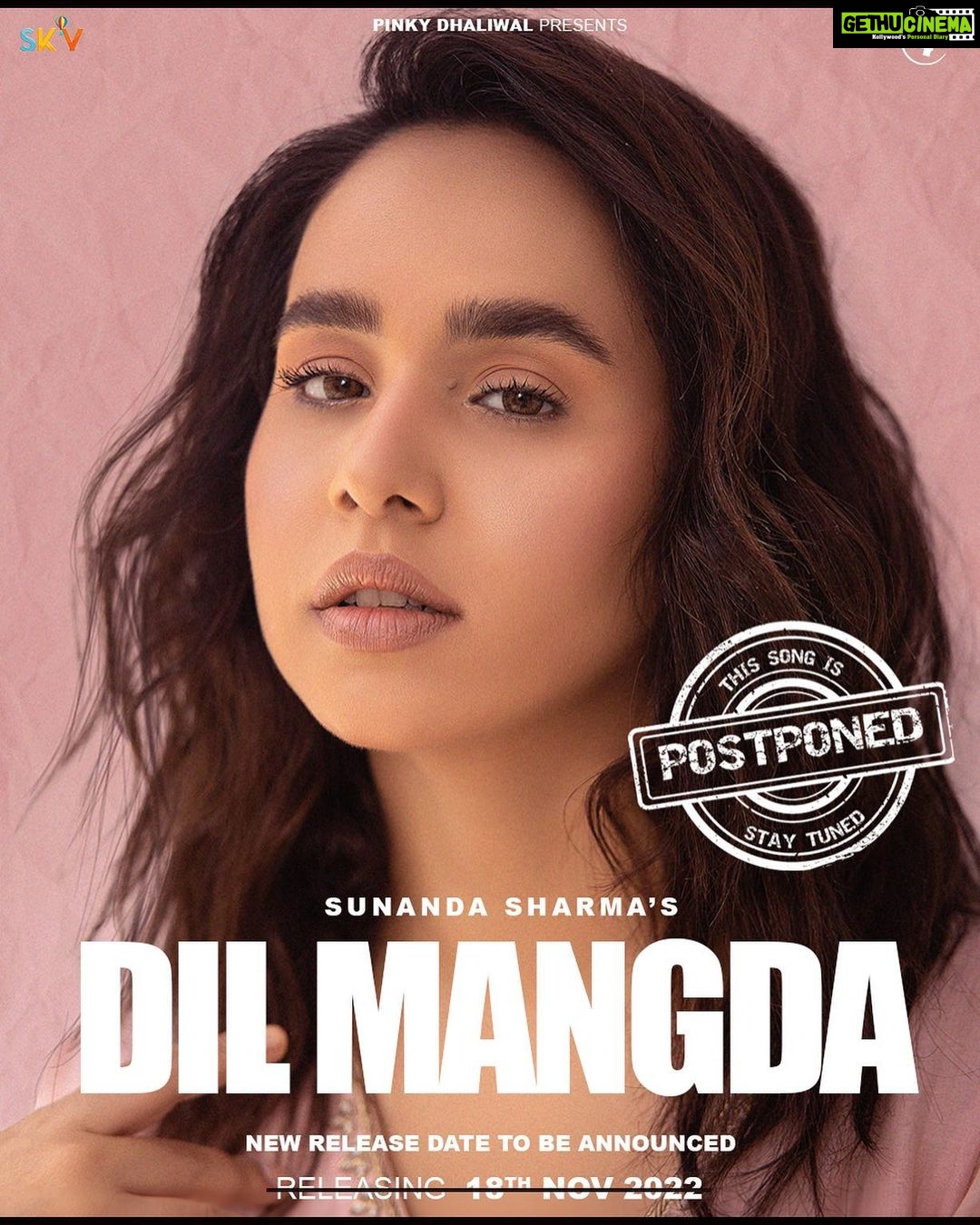 Sunanda Sharma Instagram - Song Postponed,Stay Tuned 🙏🏻