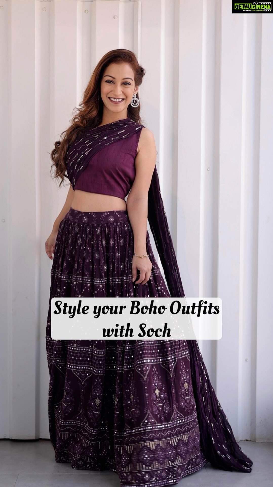 Sunayana Fozdar Instagram - It is time to get all your boho outfits out and style them🌸 Get your hands on these flowy but super comfy @sochstories outfits that are designed to help you stand out in style!!!! #Soch #SochStories #EthnicWear #IndianWear #ShopNow #NewWeddingCollections #FusionEthnic #RedDotSale #Livenow