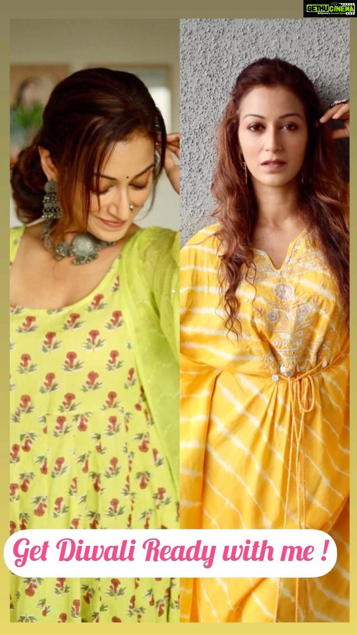 Sunayana Fozdar Instagram - 2 Diwali looks For You Lovelies …So Festive and Comfortable🎇 Which One Do you Like More 1st or 2nd ? Mention in the comments Below!☺️💛 . . . . . Outfit 1 and 2 : @tara_c_tara Pr : @maverick.communication01 Styled by : @_prithaa_ . . . . . . P.S: Love this version! This Song has my ❤️ …the original was beautiful too .. . #diwaliready #transformationreels #diwali2022 #diwalilook #getreadywithme #diwalimakeup #indianoutfits #diwalioutfit