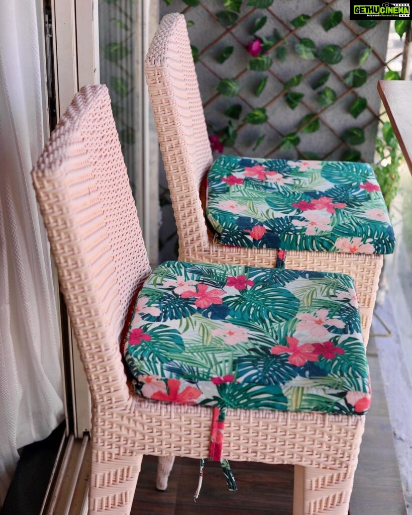 Sunayana Fozdar Instagram - “Sunbae “ Chill vibes with my Cane outdoor high chairs @dreamlineoutdoorfurniture