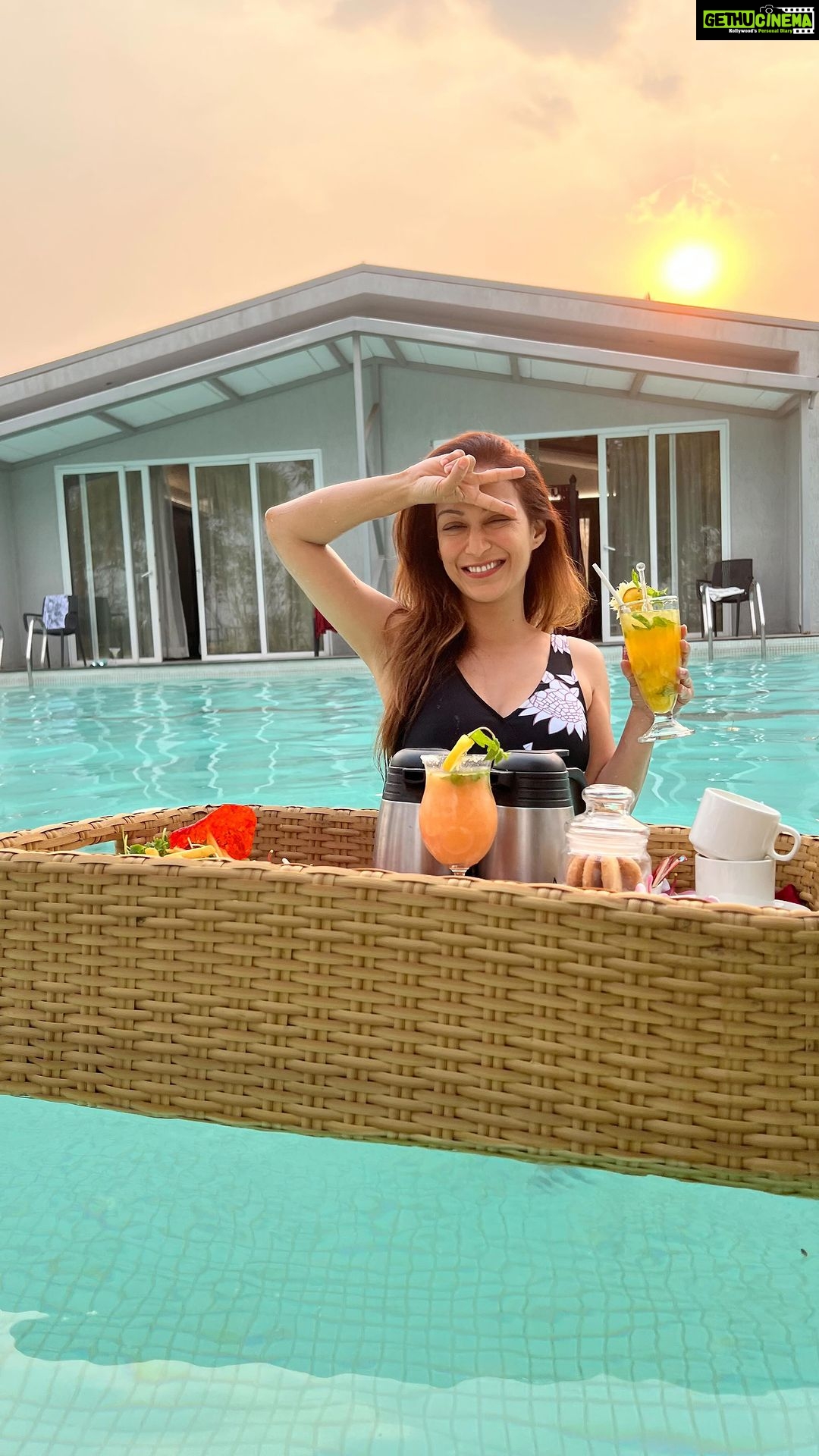 Sunayana Fozdar Instagram - A Perfect Weekend Getaway from the city just 2 and half hours away!!!! The perfect travel partner @kunalbhambwani …amidst Nature ,the Luxurious pools ,floating breakfast and so much More @theforestclubresort Came back so Rejuvenated!!! Thank you for the amazing hospitality!!! @theforestclubresort @zuperhotels #vacayreel #shorttrip #weekendgetaways