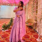 Sunita Gogoi Instagram - Thankyou my darling @pavithra.janani for dis beautiful saree ..my fav colour 💜 Stitched by @shopaholic_collections Hair @style_with_anbu #pic #saree #indian #sareenotsorry