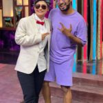 Sunita Gogoi Instagram - Really enjoyed Thala get up 😎 Cook with comali @vijaytelevision @bjbala_kpy @vidyuraman @rakshan_vj #cookwithcomali #Cwc #entertainer #