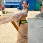 Surbhi Chandna Instagram - Not So Sari 🥻 #MSwardrobe #sherdilshergill