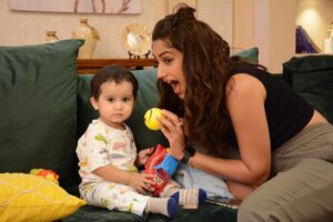 Surbhi Chandna Instagram - Mamaa 🦁 Gill Baby 🦁Gill #sherdilshergill