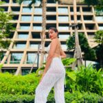 Surbhi Chandna Instagram - Exploring the Lumpini park that is connected with @sindhornkempinski @pickyourtrail Stylist: @styling.your.soul Outfit: @myfywish Jewellery @pclovesdrama Managed by @pranavi_chandna #sindhornkempinski #pickyourtrail