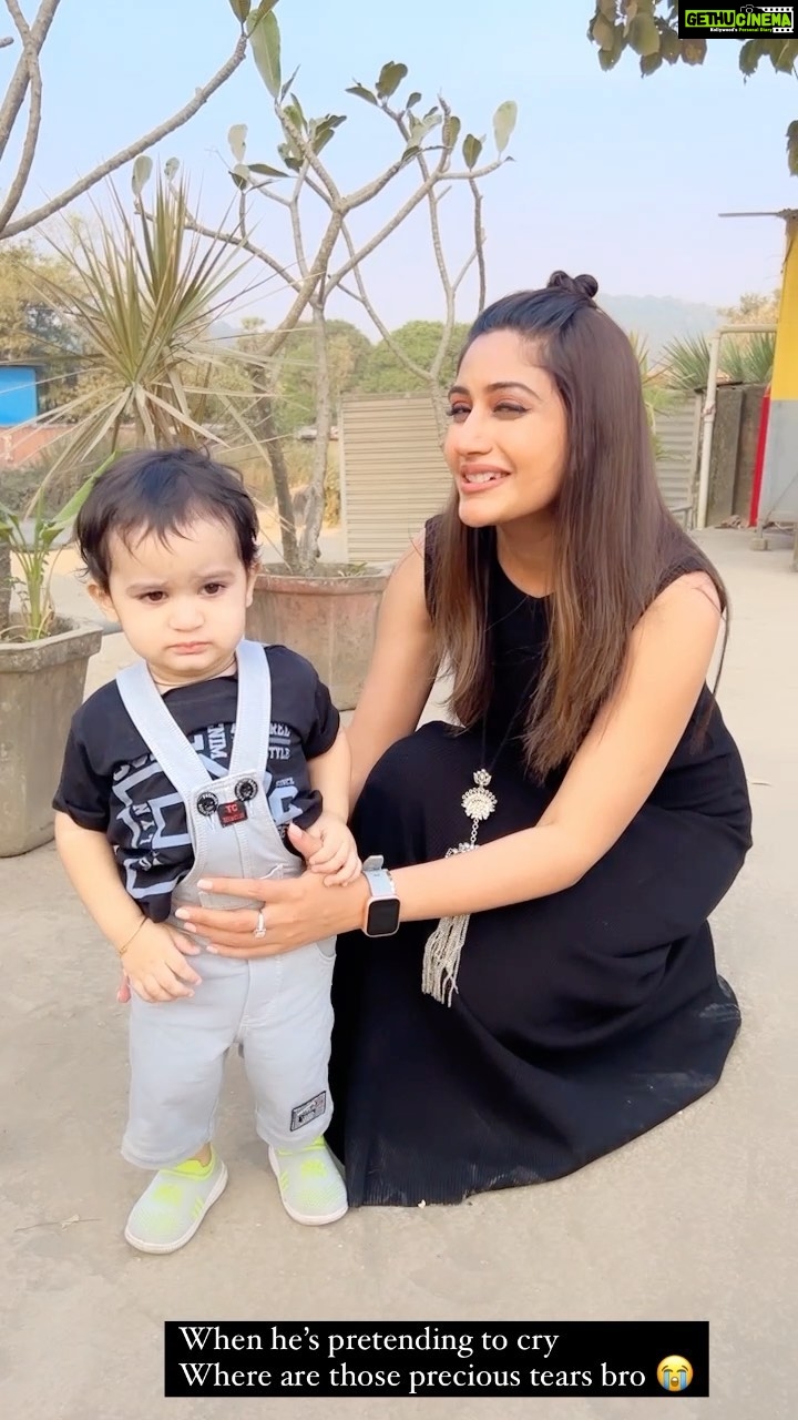 Surbhi Chandna Instagram - Chaalak Mumma Ka Chalaak Baby Mamma Gill 🐯 Baby Gill 🐯👶 SherdilshergillXBigg Boss 16