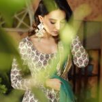 Surbhi Jyoti Instagram - 🌿🌿 . . . . Wearing @drzya_ridhisuri MUA @fab_beauty___ Clicked by @horilhumad Earrings @illuminate_shine_everyday Special love @gulenaghmakhan Hair @sidandpiyu