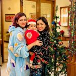 Surilie Gautam Instagram - Our SANTA BABY 🥰🥰🥰 Most memorable Christmas with our lil donut, our Saibhang 🥰❤️😇 #christmastime #saibhang #firstchristmastogether❤️ #love #family