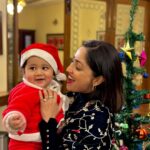 Surilie Gautam Instagram - Our SANTA BABY 🥰🥰🥰 Most memorable Christmas with our lil donut, our Saibhang 🥰❤️😇 #christmastime #saibhang #firstchristmastogether❤️ #love #family