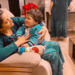 Surilie Gautam Instagram - Mummy giving donut lessons and Yami recording this memory and I’m as usual on my toes #momduty @yamigautam #donutdiaries #kidsgrowuptoofast