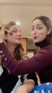 Surilie Gautam Instagram - Dab-dab-dab 🤩 My favourite @facescanada make-up for my favourite muse 🤪😍 @s_u_r_i_l_i_e