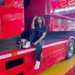 Tanvi Dogra Instagram - Love for Red and Black 😉❤️ Ferrari World Yas Island, Abu Dhabi