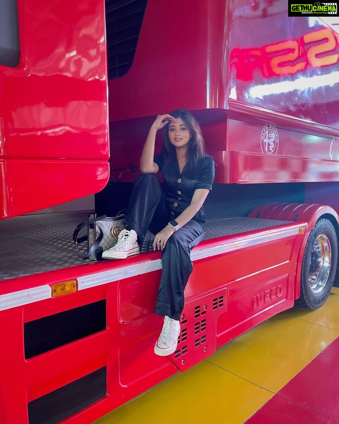 Tanvi Dogra Instagram - Love for Red and Black 😉❤️ Ferrari World Yas Island, Abu Dhabi