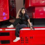 Tanvi Dogra Instagram - Love for Red and Black 😉❤️ Ferrari World Yas Island, Abu Dhabi