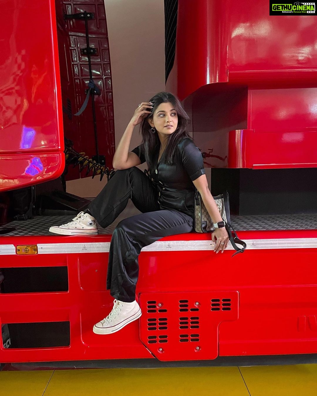 Tanvi Dogra Instagram - Love for Red and Black 😉❤️ Ferrari World Yas Island, Abu Dhabi