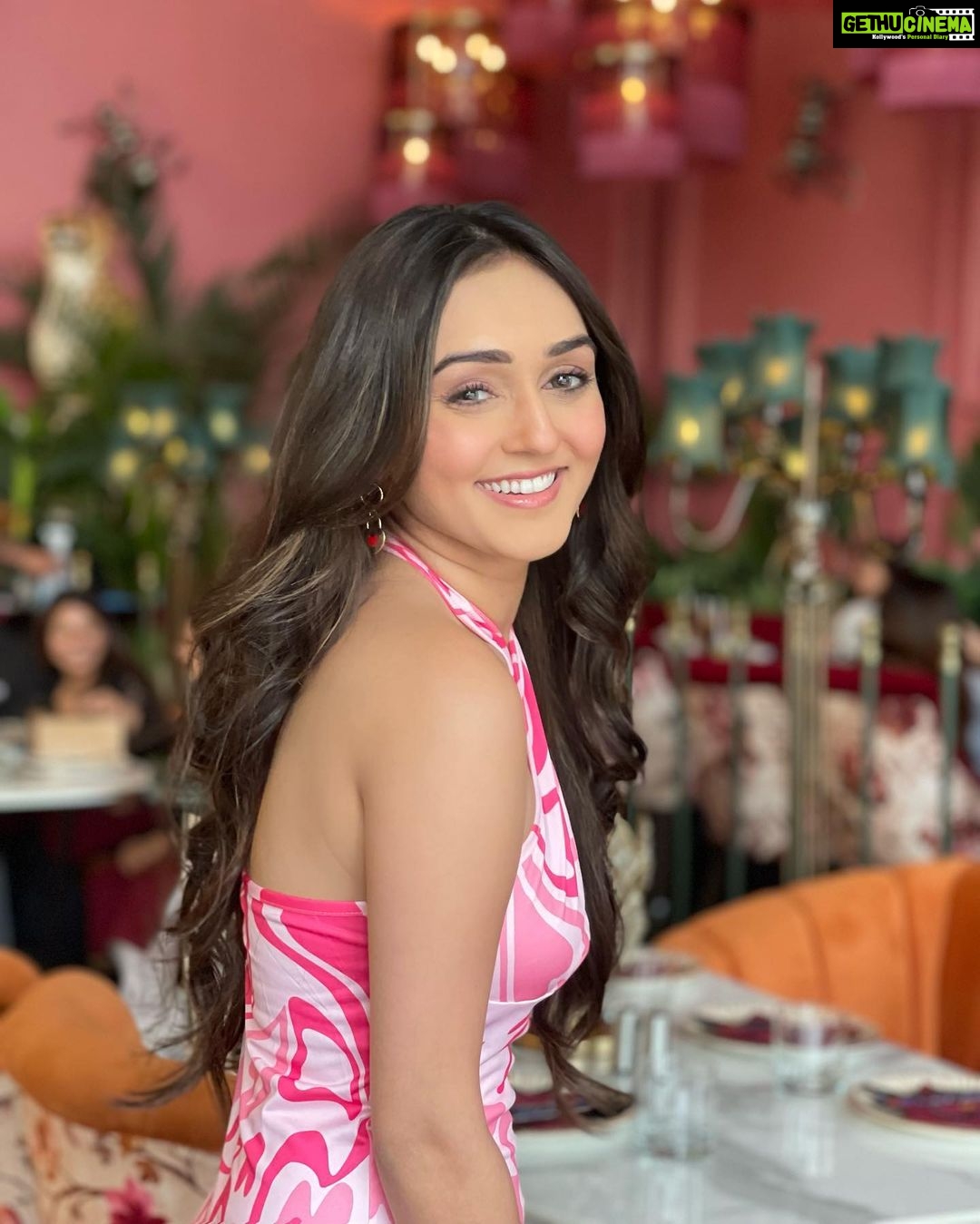 Tanya Sharma Instagram - The snack that smiles back 😉 . . #pink #ootd #tanyasharma #instagood #lunchdate #love #instafashion #allpink Amazonia