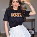 Tanya Sharma Instagram - The new yedi in town ! Added really quirky stuff to our merchandise ❤️‍🔥 #sharmasisters SHOP NOW!!! LINK IN BIO 🤍 . . Shot by - @yass_newoscar #merch #merchandise #tanyasharma #tshirts #style #instafashion #ottd #instalove