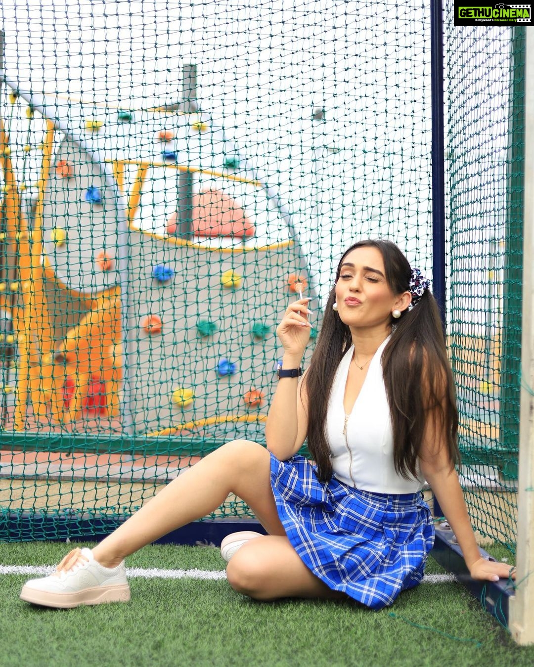 Tanya Sharma Instagram - Celebrating Children’s day everyday because your sweet girl here never really grew up 🥲😂 Never mind happy children’s day folks 🌼 #childrensday #explore #tanyasharma #ınstagood