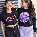 Tanya Sharma Instagram - Calm down because #sharmasisters merch is in town 😎🧿 To SHOP click on the link given in BIO ✨💪🏻 .#sisters #merch #merchandise #instashop #instagood #instagood