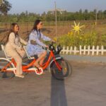 Tanya Sharma Instagram – Sunny 🌞 chill day @sula_vineyards ft 2 clumsy women 👭🏻🤦‍♀️
SWIPE RIGHT to witness our cycling skills 🙄
#tanyasharma #instgood #girlstrip #sulavineyards #sister #sharmasisters #nashik #fridayvibes The Source At Sula