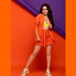 Tanya Sharma Instagram - Out of sight but on your mind 😌 . . . Shot by - @luvisrrani Mua - @makeupbygarimajaggi Styled by- @rimadidthat #photooftheday #orange #abstractphotography #photoshoot #photography #tanyasharma #instagram #fashion #stylefashion #ottd