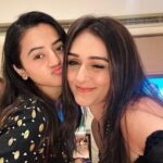Tanya Sharma Instagram - Birthday dump 🌝 ft @kreetika10 . . Dress - @tomberamoureuxin Cake - @lucibellos_caffe #birthday #celebration #sisters #sharmasisters TAJ Santacruz, Mumbai